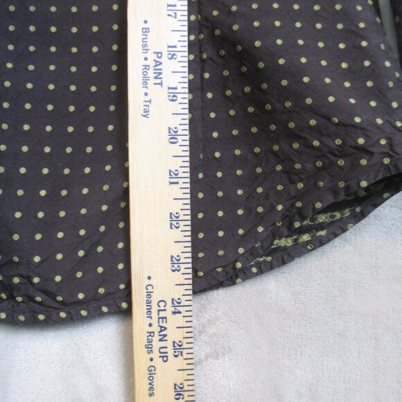 J. McLaughlin Women's Silk Button Up Shirt Long Sleeve Brown Polka Dot Size 4 - Picture 8 of 9